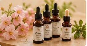 Florais de Bach e flores naturais